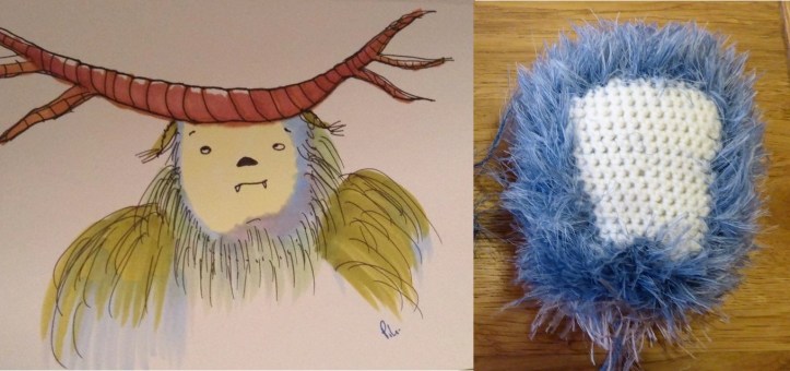 First attempt at head. Continuous spiral crochet.